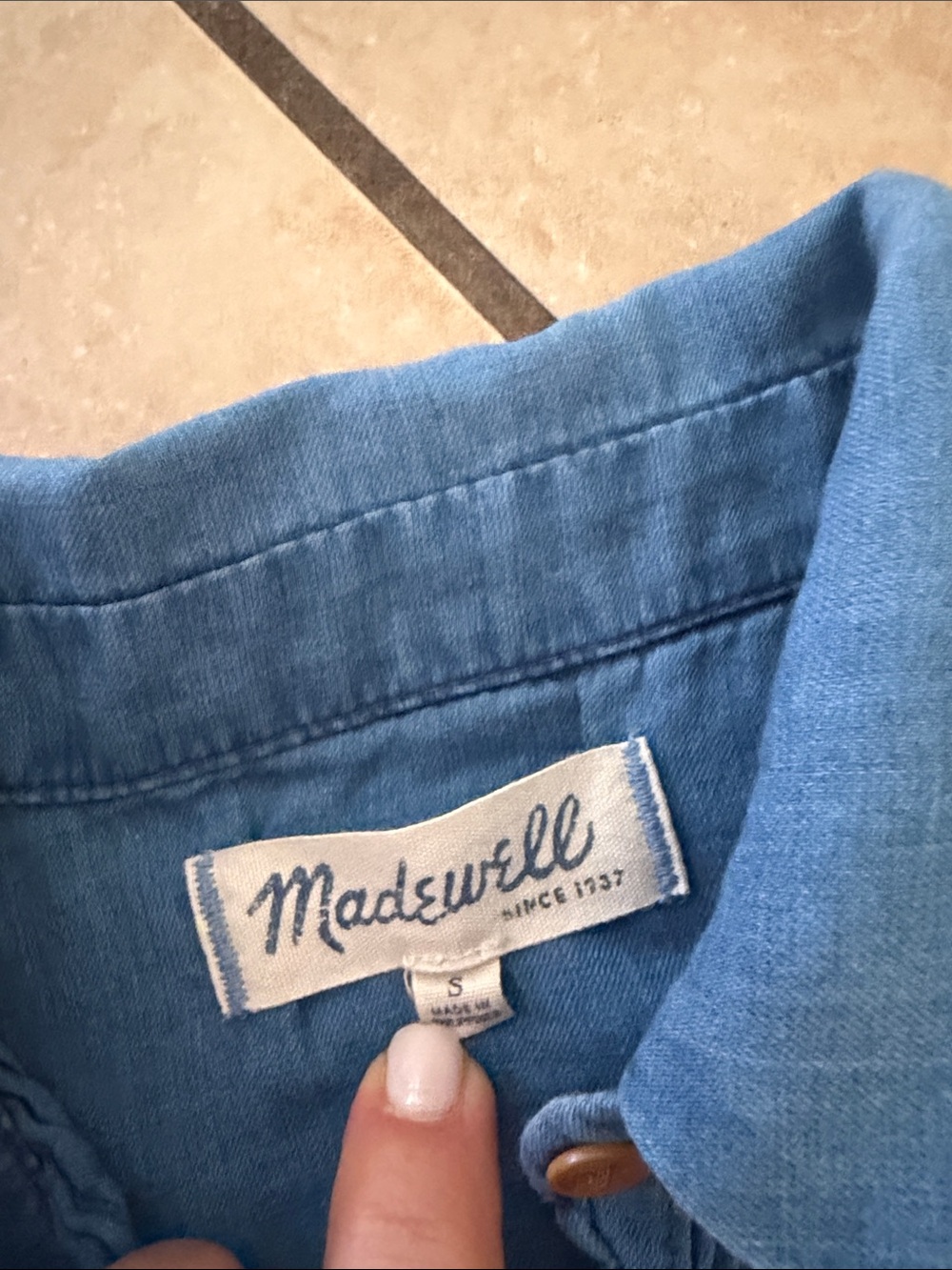 Madewell Button-Front Sleeveless Two Blouses - Picture 3 of 5